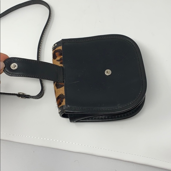 Real leather cheetah print horse hair western bag - Picture 6 of 8